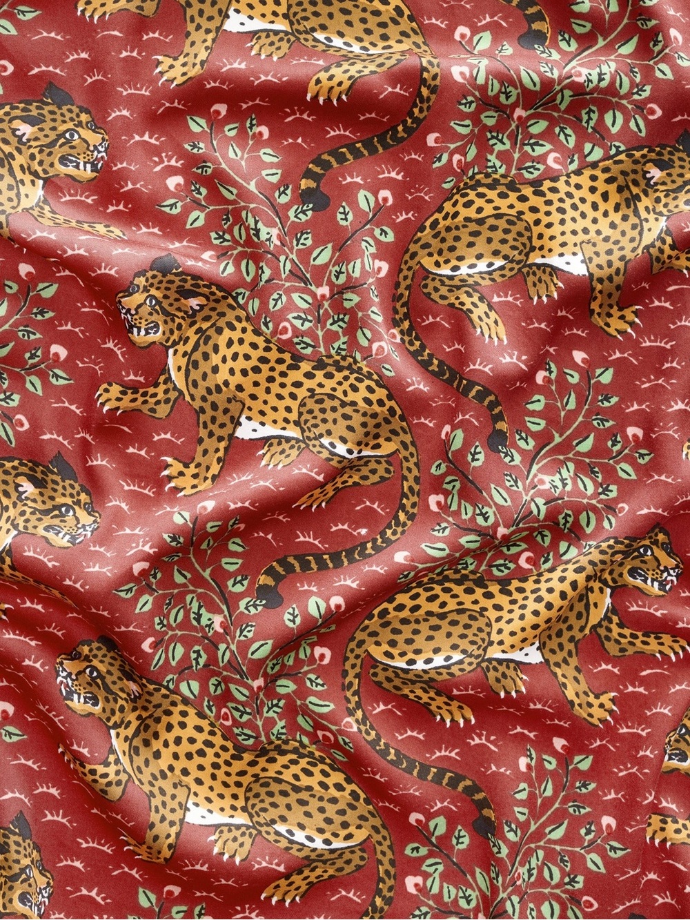 🐆 Printfresh Women’s Scarlet Red Bagheera Sleep Shirt 100% Organic Cotton - Picture 9 of 10